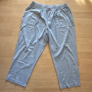 C.D. Daniels Women’s Short Gray Drawstring Comfort Leisure Pants Activewear, 2X